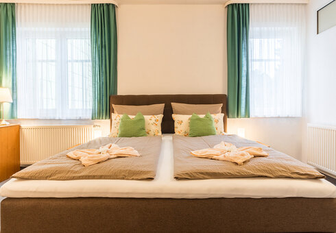 Blick in ein Gästezimmer