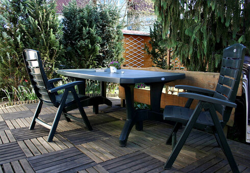 Terrasse im Garten