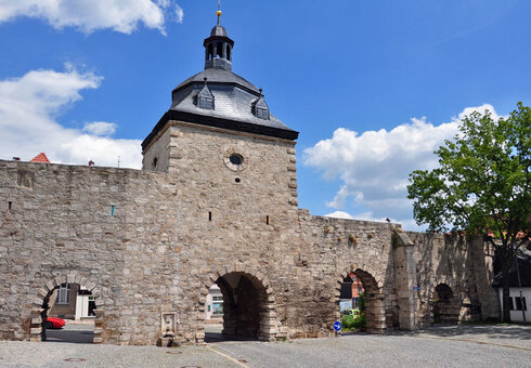 Historische Wehranlage in Mühlhausen