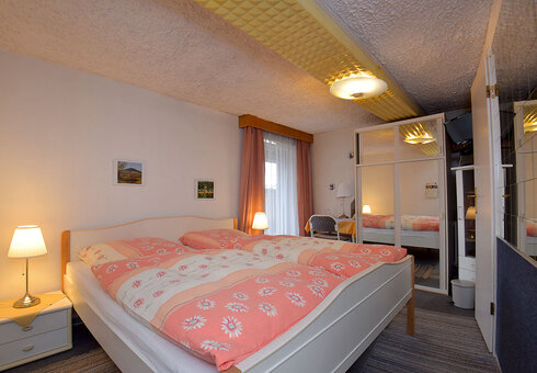 Blick in ein Gästezimmer