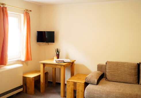 Blick in ein Doppelzimmer