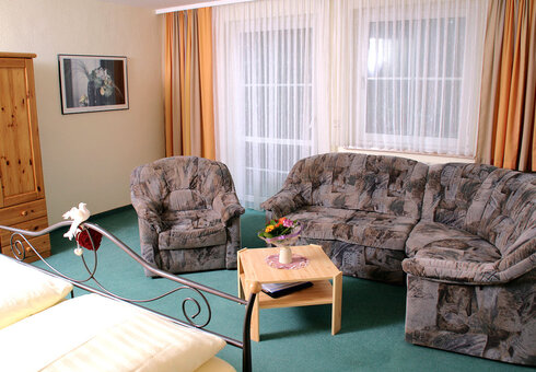 Blick in ein Gästezimmer