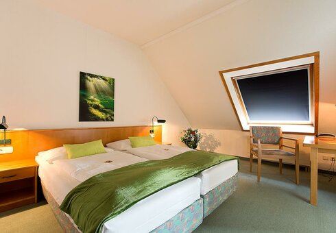 Blick in ein Gästezimmer
