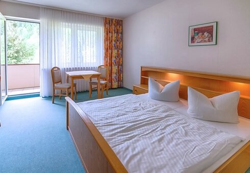 Blick in ein Gästezimmer