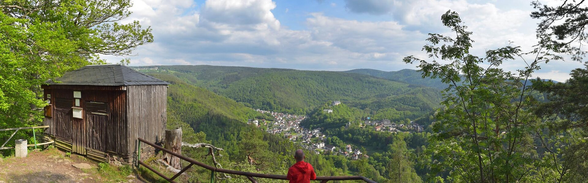 Blick auf Schwarzburg (vom Trippstein)