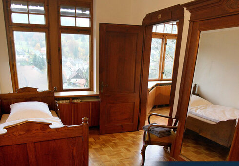 Blick in ein Gästezimmer