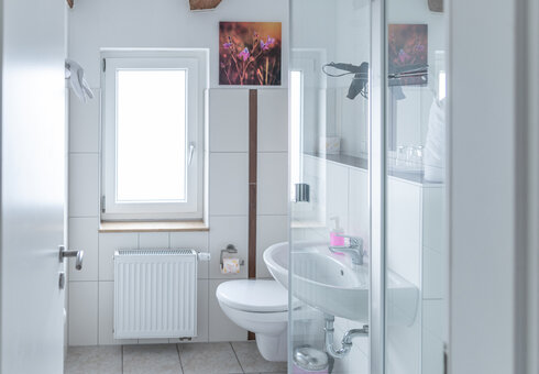Blick in ein Badezimmer