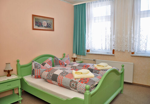Blick in ein Gästezimmer