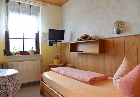 Blick in ein Gästezimmer
