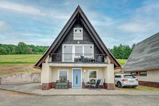 Blick in eine Finnhütte