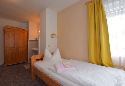 Blick in ein Gästezimmer