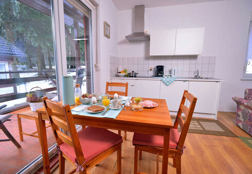 Blick in einen Bungalow