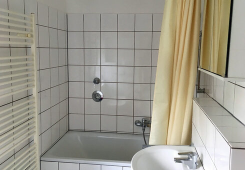 Blick in das Badezimmer