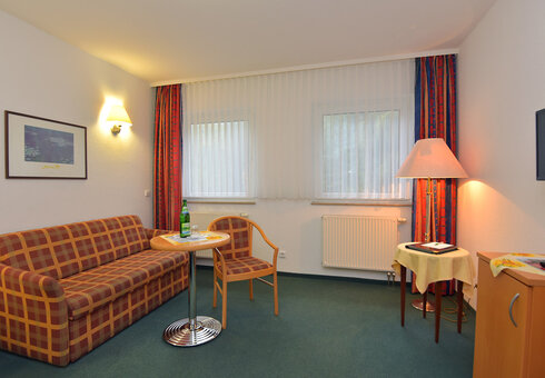 Blick in ein Gästezimmer