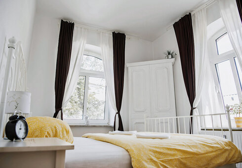 Blick in ein Gästezimmer