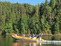 Auf dem Stausee