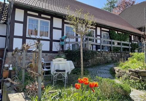 Gartenbereich mit Sitzecke