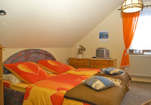 Blick in ein Gästezimmer