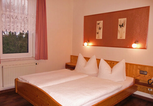 Blick in ein Gästezimmer