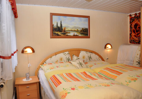 Blick in das Schlafzimmer