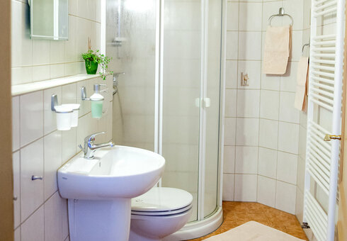 Blick in ein Badezimmer
