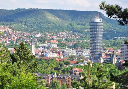 Blick auf die Stadt Jena