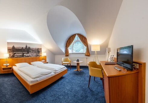 Blick in ein Gästezimmer