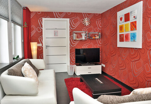 Blick in ein Appartement
