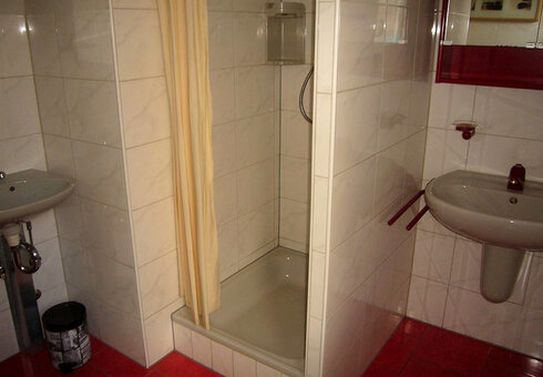 Blick in das Badezimmer