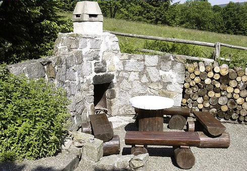 Kamin im Garten