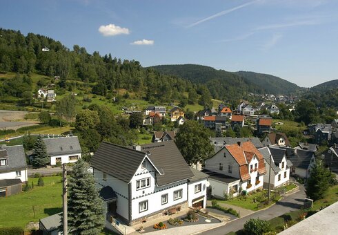 Blick vom Hotel auf Steinach
