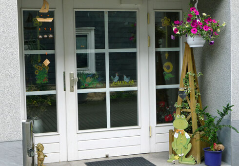 Eingang Pension