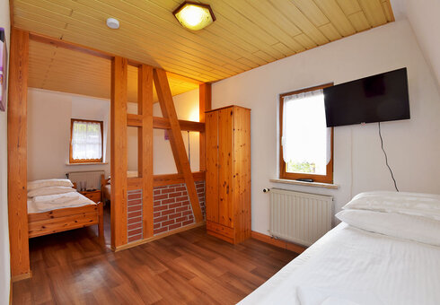 Blick in ein Gästezimmer