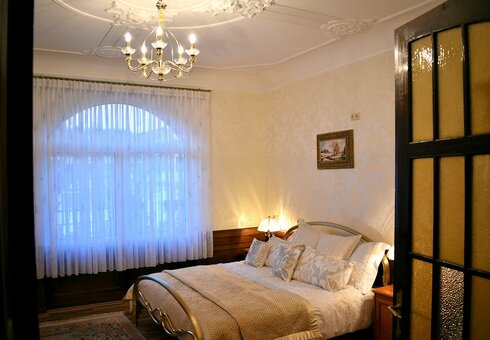 Blick in das Schlafzimmer