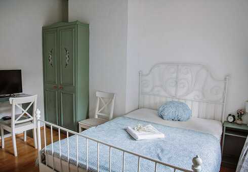 Blick in ein Gästezimmer