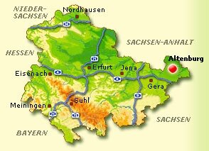 Lagekarte Altenburg
