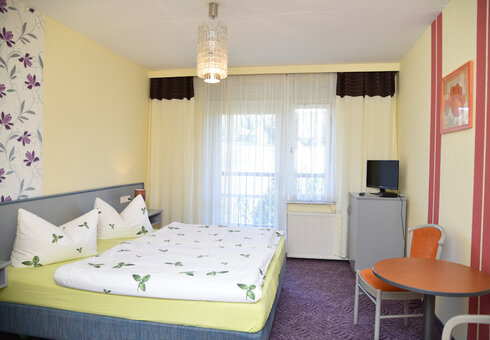Blick in ein Gästezimmer