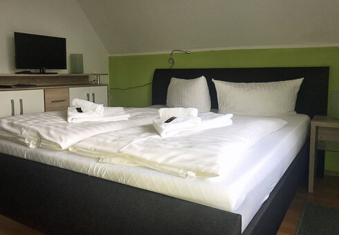 Blick in ein Gästezimmer