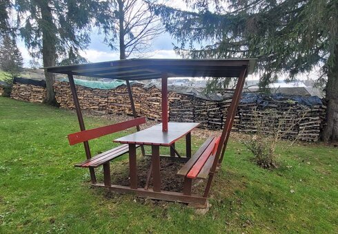 Garten mit Sitzecke