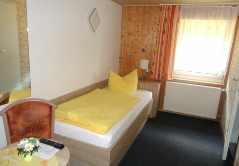 Blick in ein Gästezimmer
