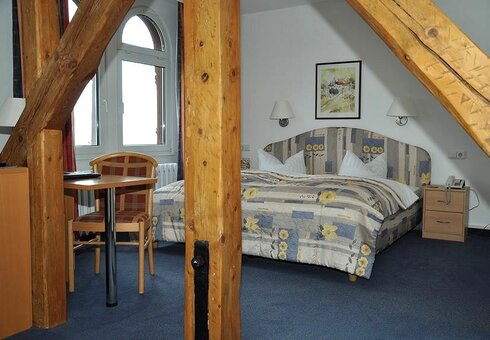 Blick in ein Gästezimmer