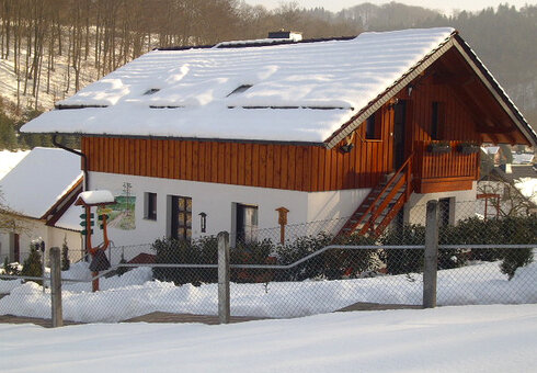 Ferienhaus Unterwiese, Winteransicht
