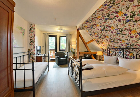 Blick in ein Gästezimmer