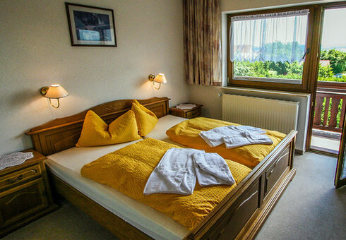 Blick in ein Gästezimmer