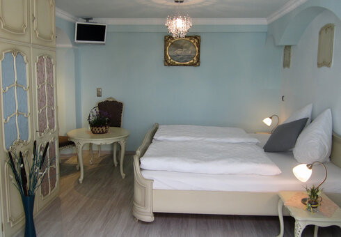 Blick in ein Gästezimmer
