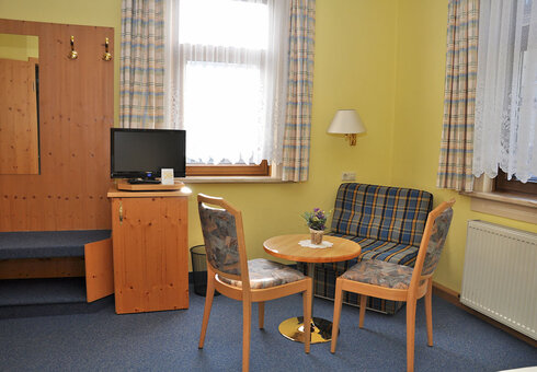 Blick in ein Gästezimmer