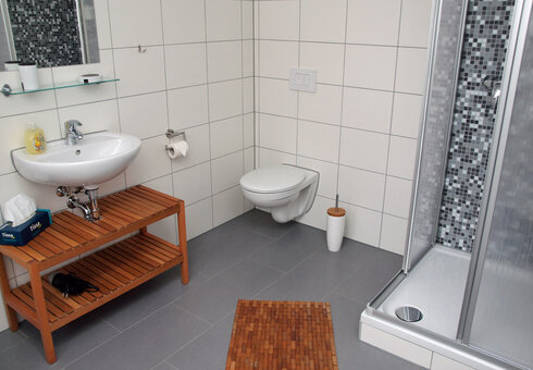 Blick in ein Badezimmer