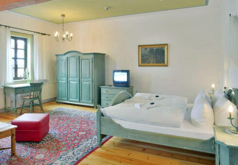 Blick in ein Gästezimmer