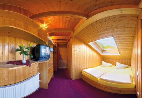 Blick in ein Gästezimmer