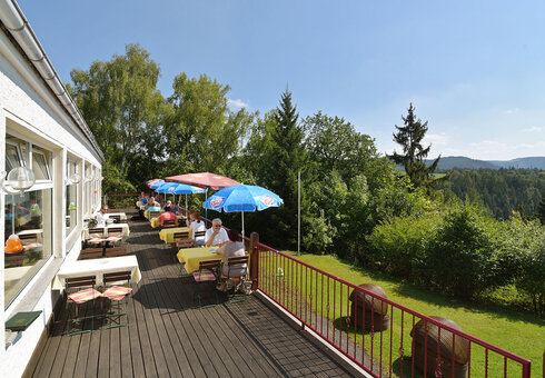 Terrasse mit fantastischen Ausblick
